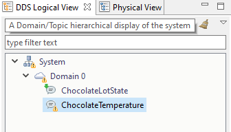 Select ChocolateTemperature in Logical View