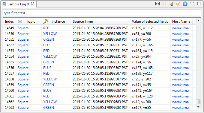 Sample log