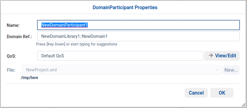 Setting participant properties