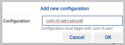Add new configuration