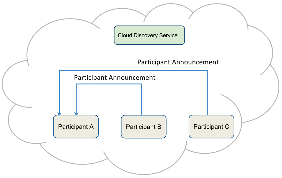 Domain Participants exchange Participant Announcement messages