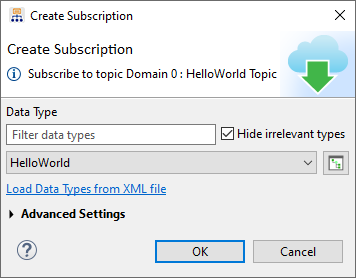 Create Subscription Dialog