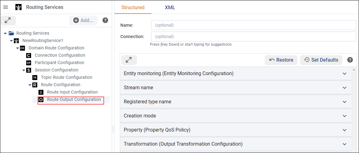 Setting Output in Route