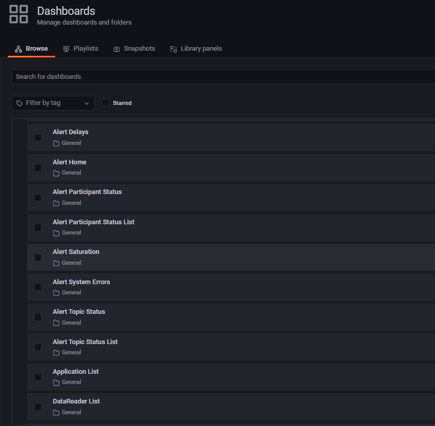 Alert Saturation Dashboard Select