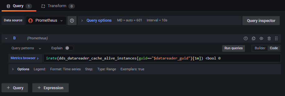 DataReader Status State Query