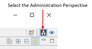 Administration Perspective in Admin Console