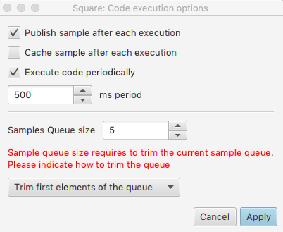 Confirm removal of sample queue