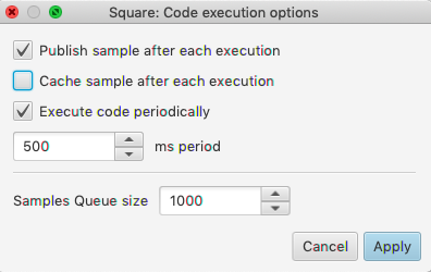 Code executor preferences without caching samples