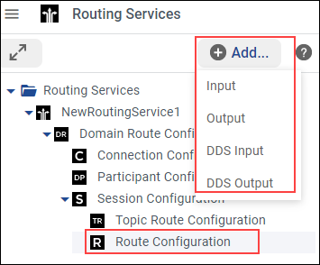 Setting Inputs/Outputs in Route