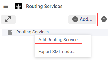 Adding a Routing Service