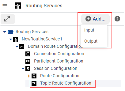 Setting Inputs/Outputs in TopicRoute