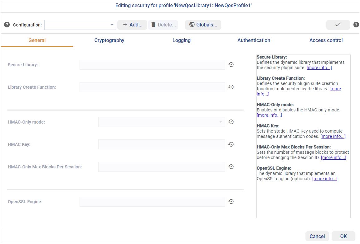 Global configuration