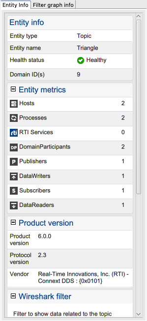 Domain view info tab