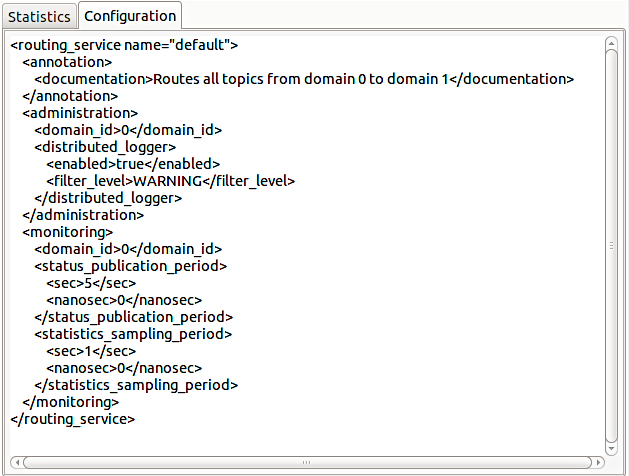 Routing Service configuration