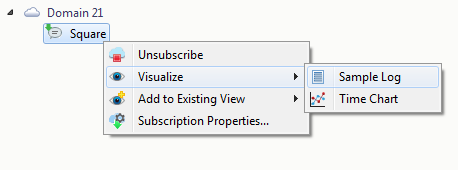 Visualiaze context menu