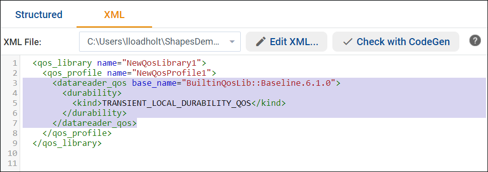 Seeing the resulting XML