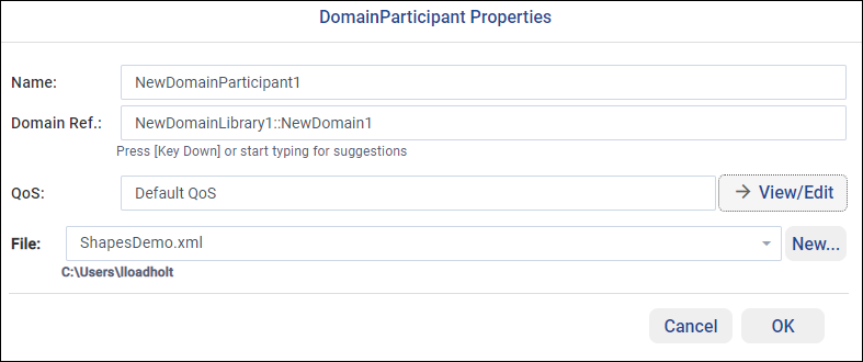 Setting participant properties
