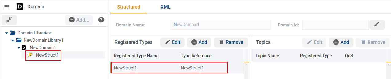 Seeing the registered types