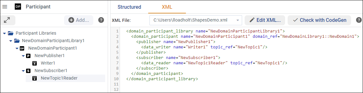 Seeing the resulting XML