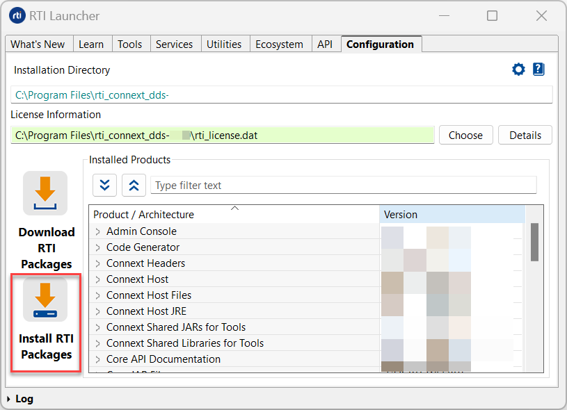 Install RTI Packages