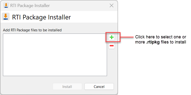RTI Package Installer