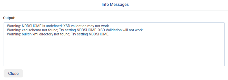 Seeing Info messages