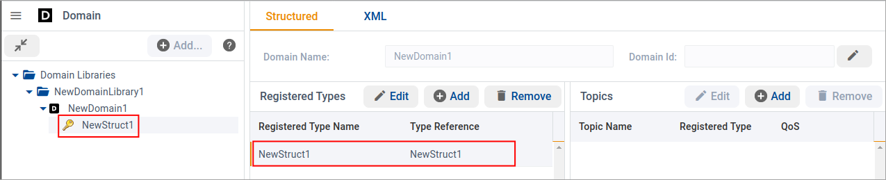 Seeing the registered types