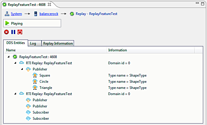 Replay service pre 6.0.0 dds entities
