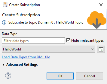Create Subscription Dialog