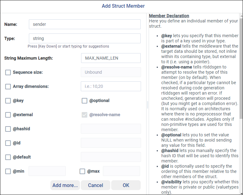 Defining bounded string