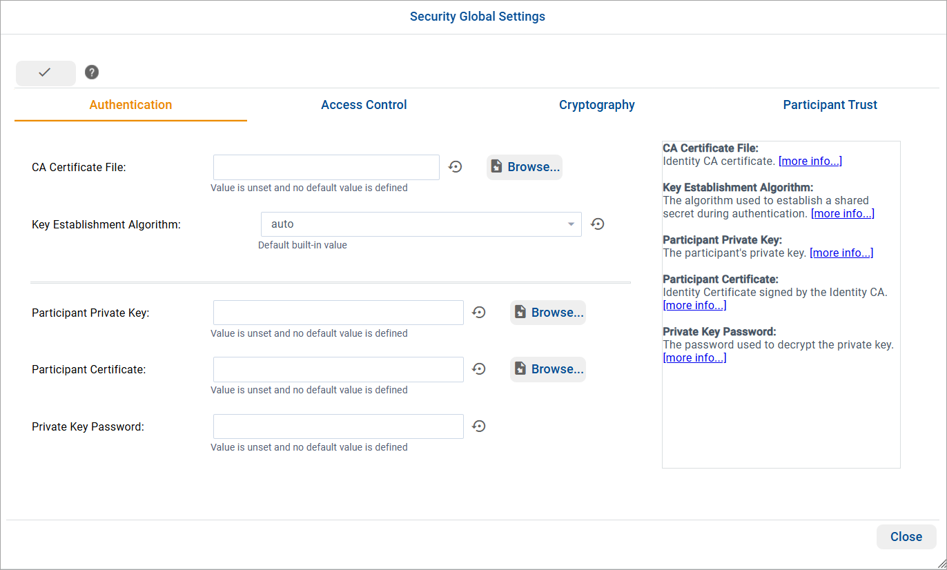 Global configuration