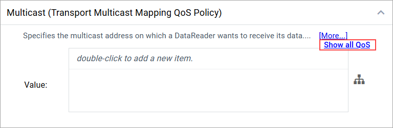 QoS Advanced Category Toggle