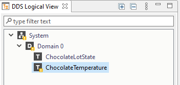 Select ChocolateTemperature in Logical View