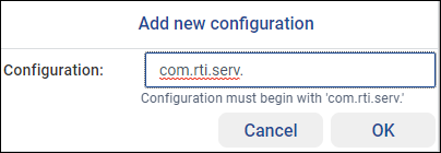 Add new configuration