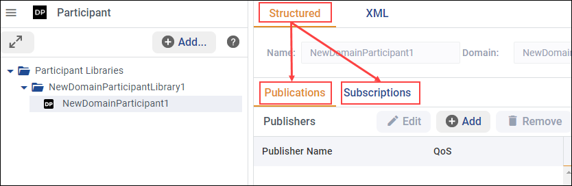 Configuring publications and subscriptions