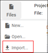 Importing a file