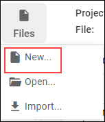 Creating a new file