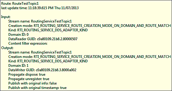 Routing Service route tooltip