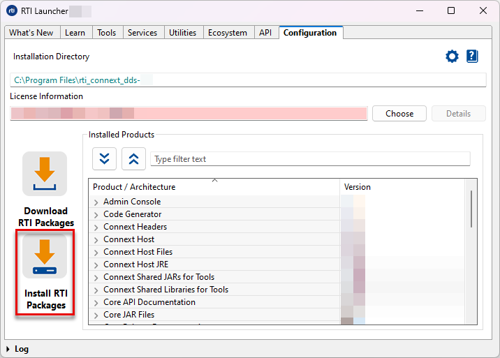 Install RTI Packages
