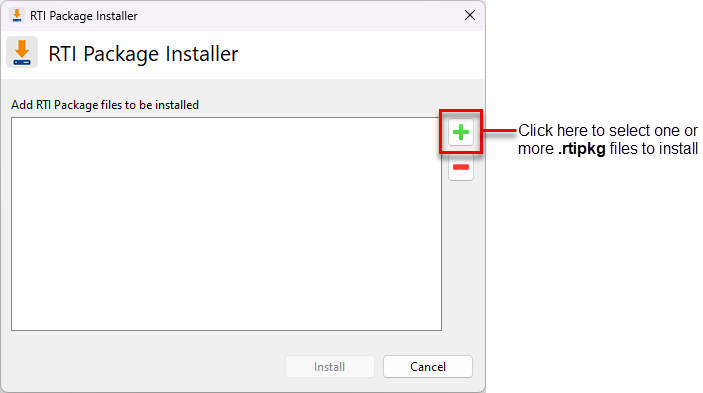 RTI Package Installer