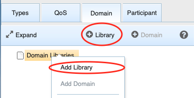 Adding a domain library