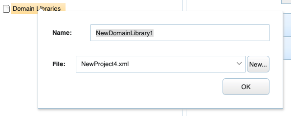 Naming a domain library