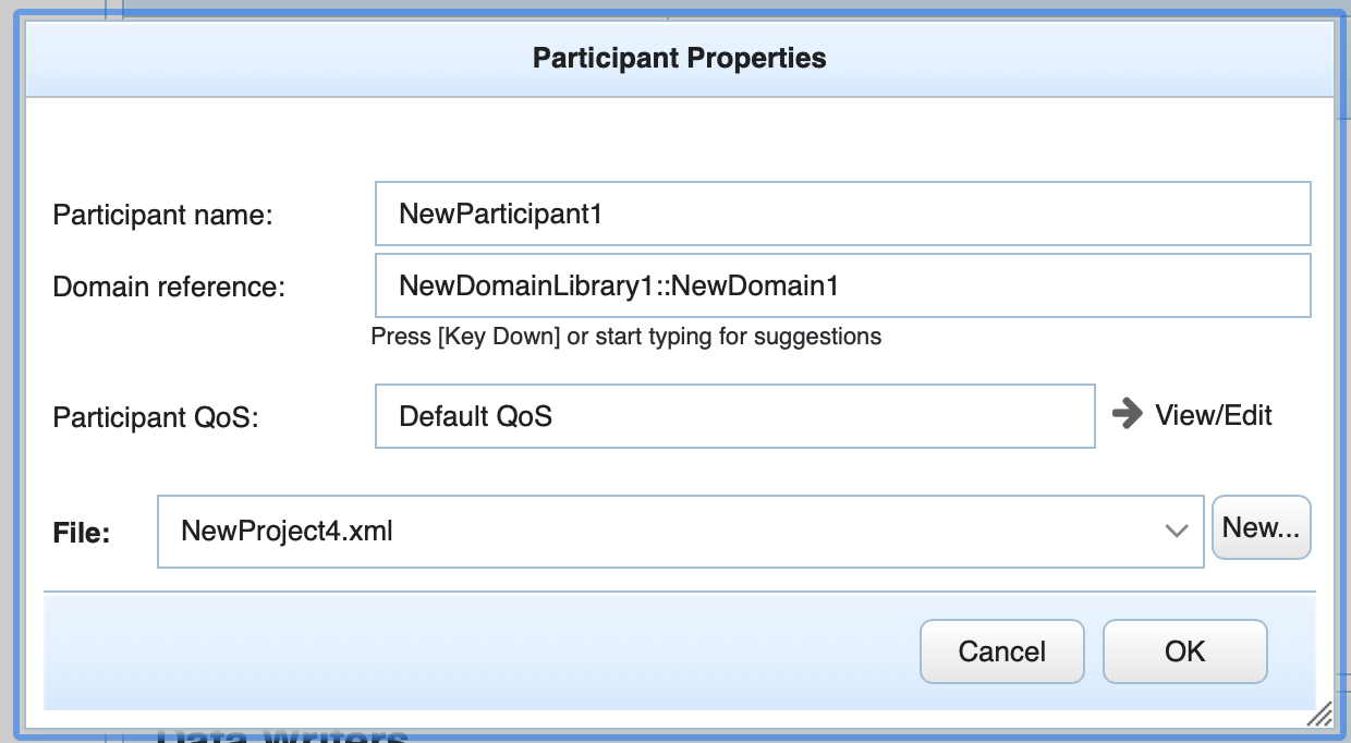 Setting participant properties